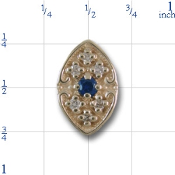 81017 Sapphire Bracelet Slide 